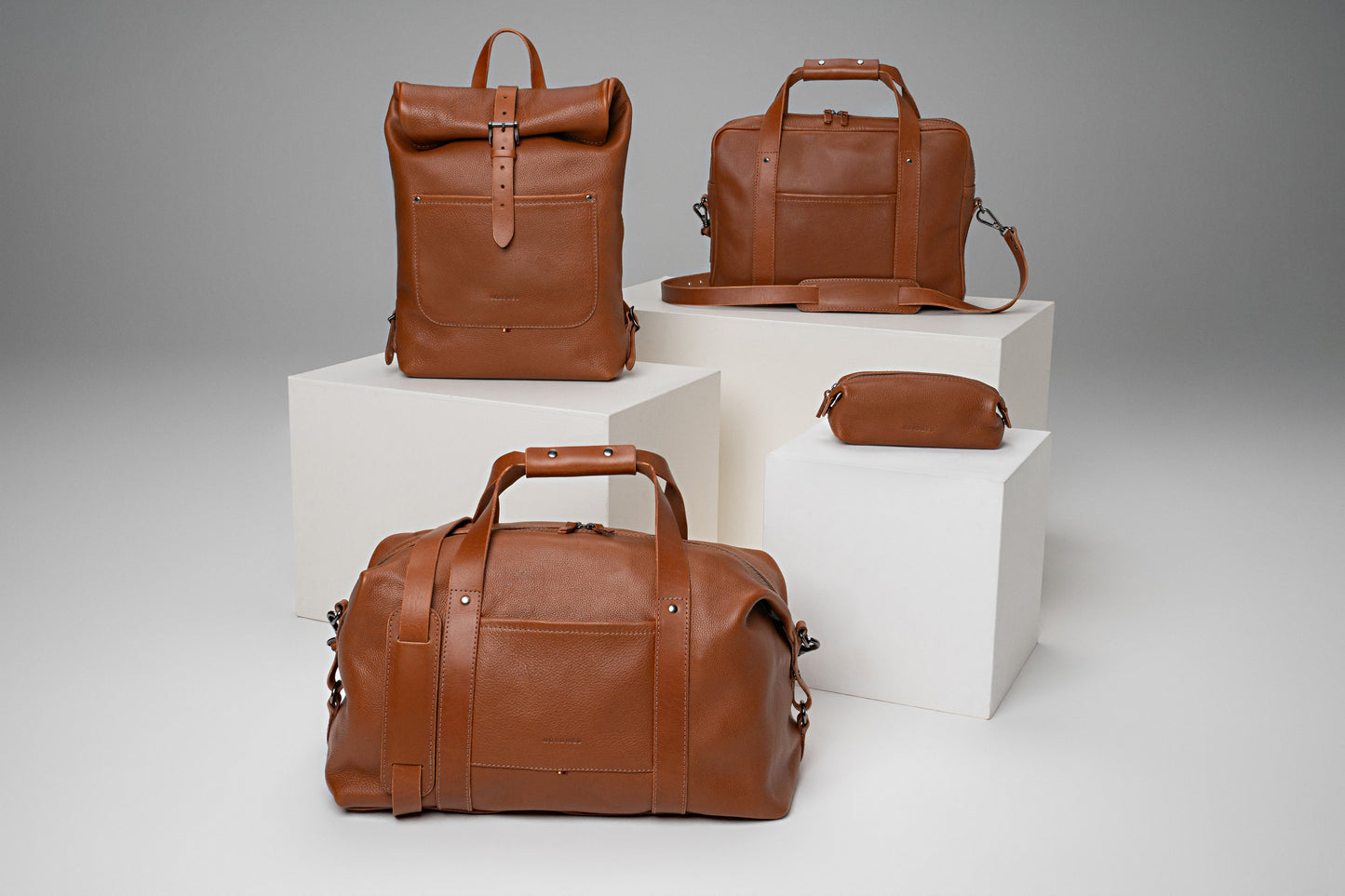 Legacy four-piece leather bundle in Cognac