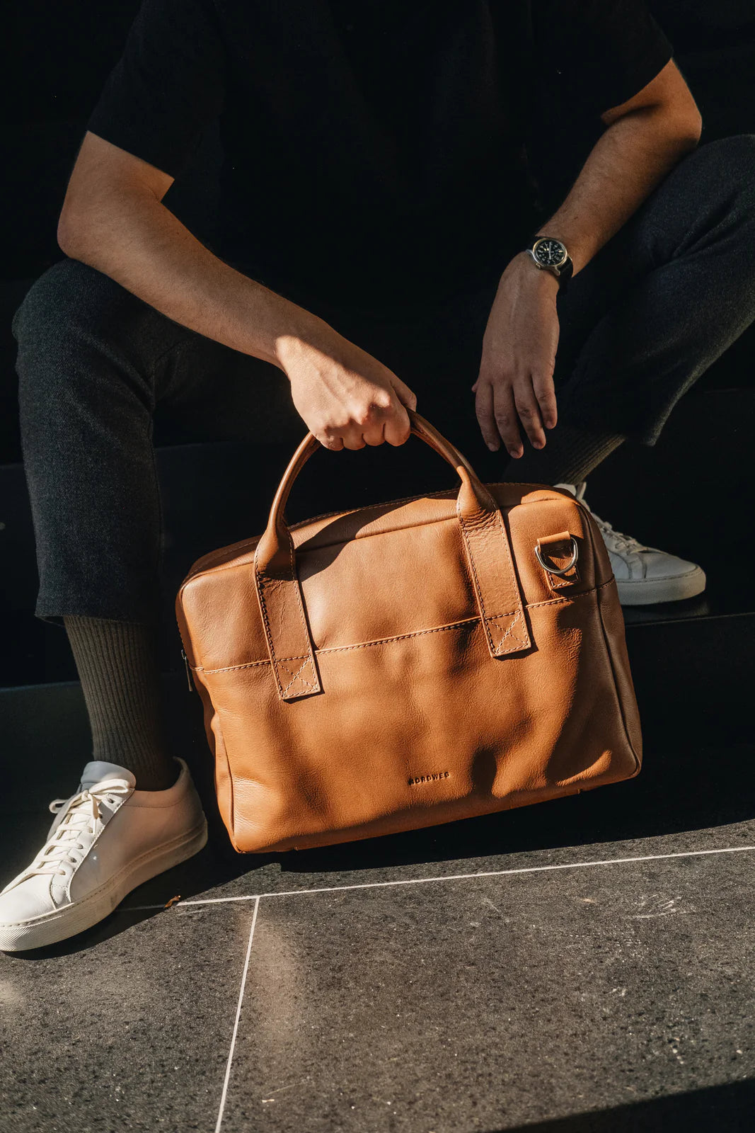 Nordweg leather goods in the brand workshop and store