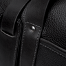 Nordweg Legacy Duffel Bag in Coal, handle attachment and rivet detail, product-only studio close-up