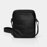 Black Nordweg Nomad leather crossbody bag in an angled back-pocket view, SKU NW091A.IP, GTIN 7898571000962