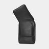 Black Nordweg Nomad leather laptop backpack shown with matching removable laptop sleeve