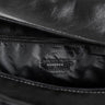 Nordweg NW081A Nomad leather weekender duffel in Black, open interior view, SKU NW081A.IP, GTIN 7898571000726