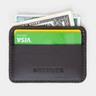 Coffee Nordweg Traveler Pro AirTag wallet removable cardholder holding cards and cash