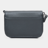 Black Nordweg Traveler Pro leather zip wallet, back view with outer pocket