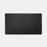Nordweg Workplace leather desk pad in black, flat top view