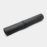 Nordweg Workplace leather desk pad in black, rolled view with strap